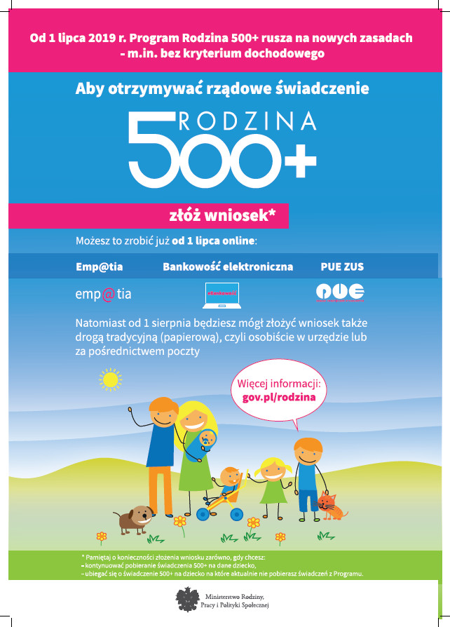 Program Rodzina 500+ rusza na nowych zasadach